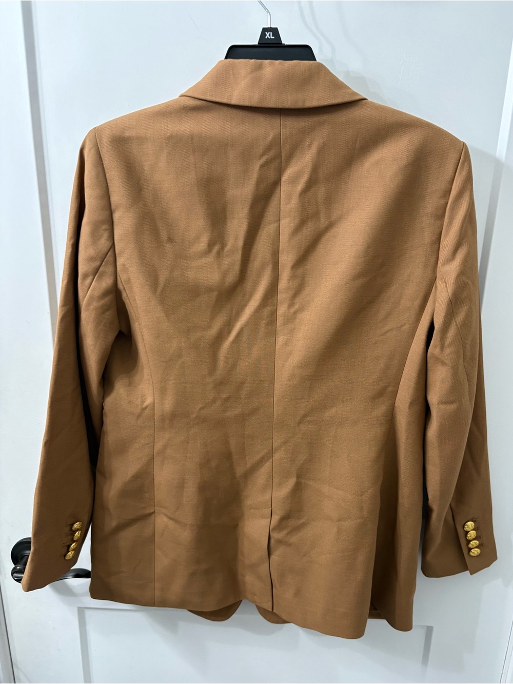 Banana Republic Camel Double-Breasted Blazer with Gold Buttons size 10 - Picture 3 of 6